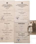 Overview. Urkunden eines Obergefreiten und Ritterkreuzträgers im Gren.Rgt. 19