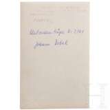 Johann Dobek - Beförderungsurkunde, signiert von Heinrich Himmler, mit Portraitfoto, Träger des Blutordens - photo 4