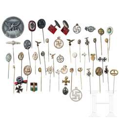 Ca. 40 Miniaturen, Mitglieds- und sonstige Abzeichen
