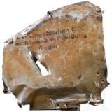 Stück der Verkleidung eines deutschen Flugzeuges, mit ETC-Hinweis - photo 1