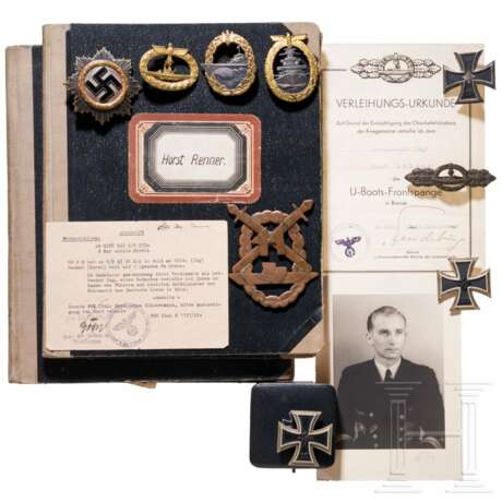 Nachlass des Trägers des Deutschen Kreuzes in Gold und U-Bootfahrers Horst Renner - photo 8 Nachlass des Trägers des Deutschen Kreuzes in Gold und U-Bootfahrers Horst Renner - photo 8
