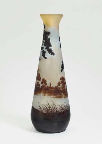 Vase 'paysage de verre'. Emile Gallé, Nancy, 1906-1914 - фото 1