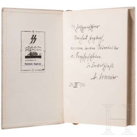 Reinhard Heydrich - Buchgeschenk mit persönlicher Widmung von Heinrich Himmler - photo 1