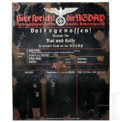 Haustafel "Hier spricht die NSDAP"