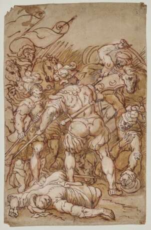 Italien, 16. Jahrhundert. Schlachtenszene - фото 1