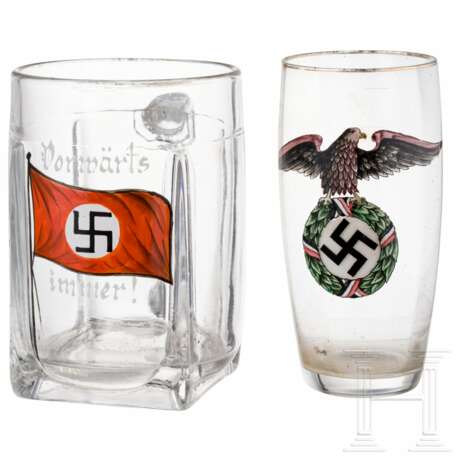 Patriotischer Bierkrug und Bierglas - фото 1