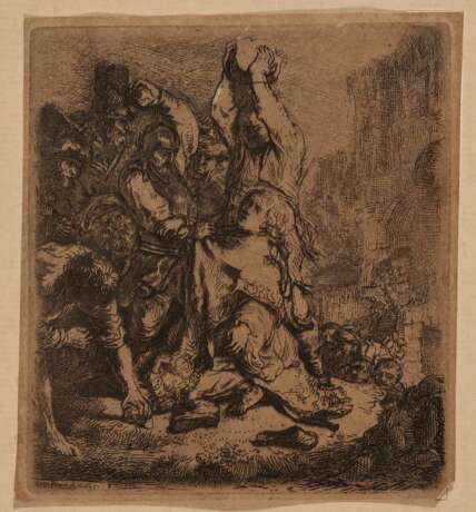 Rembrandt, Harmensz. van Rijn. Die Steinigung des heiligen Stephanus - photo 1