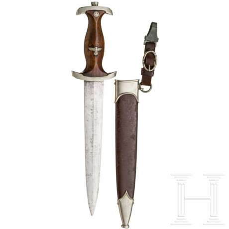 SA-Ehrendolch M 34 mit teils entfernter Röhm-Widmung, Hersteller Wilhelm Kober, Suhl - Foto 1