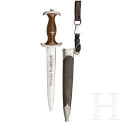 SA-Dienstdolch M33 "Th" mit Lederhänger, Hersteller W. Kober