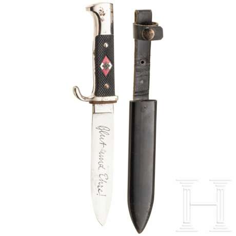 HJ-Fahrtenmesser mit Devisenätzung, Hersteller Hörster - photo 1