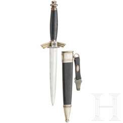 DLV-Dienstdolch M 34, sog. "Fliegermesser", in früher schwerer Ausführung von Gebr. Heller, Marienthal