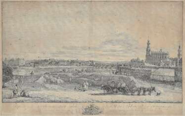 Bellotto, Bernardo. Perspective de La ville neuve, et du Palais (...)