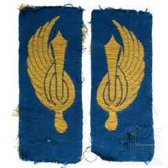 Zwei RSI-Kragenspiegel M 1944 für Fallschirmjäger