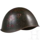 Glocke eines Stahlhelms M 33 mit Emblem des "Valanga" Bataillons der Decima MAS - photo 1