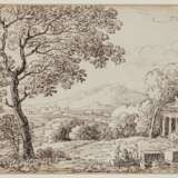 Dillis, Johann Georg von. Antikisierende Landschaft mit Figurenstaffage - Foto 1
