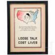 Entwurf für ein US-Propagandaposter mit dem Slogan "Loose Talk Cost Lives" - Сейчас на аукционе