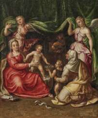 Italien, 2. Hälfte 16. Jahrhundert. Maria mit dem Kind, der Hl. Elisabeth und dem Johannesknaben