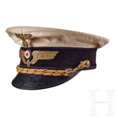 A White Top Visor Cap for Railway Officer