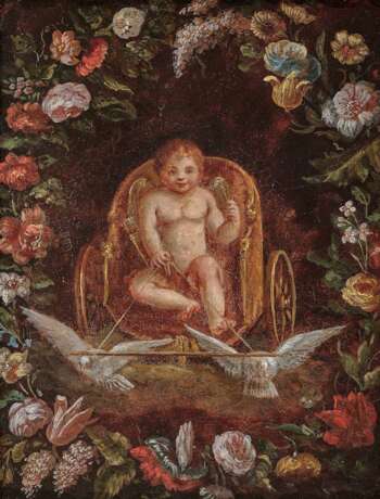 Flämisch, 17. Jahrhundert. Amor, den Venuswagen lenkend - фото 1