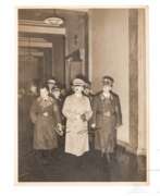 Historische Gegenstände. A Signed Photo of Hitler, Bormann and Schwarz