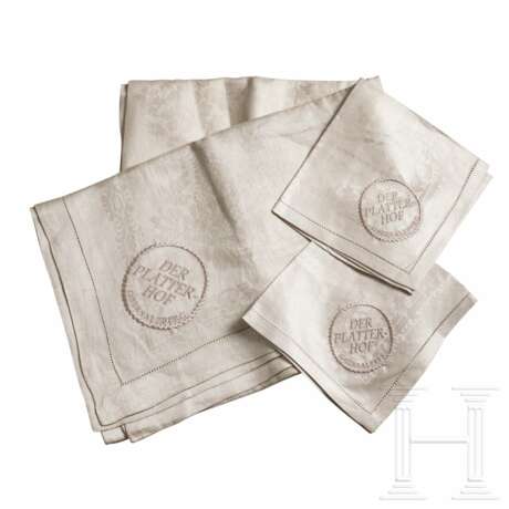 A Table Cover and Napkins of Der Platterhof Hotel - фото 1