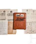 Historische Gegenstände. A Presentation Folder and Documents from Hitler’s Personal Co-Pilot, Max Zintl