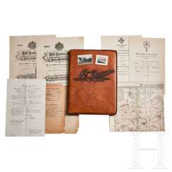 A Presentation Folder and Documents from Hitler’s Personal Co-Pilot, Max Zintl