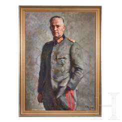GFM Walter Karl Gustav August Ernst von Reichenau - an Oil Portrait by Fritz Reusing