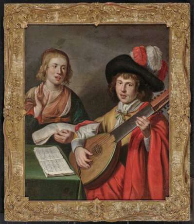 Niederlande (Utrecht?), 17. Jahrhundert. Musizierendes Paar - photo 2
