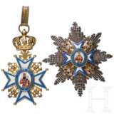 Serbischer St. Sava-Orden - brillantierter Bruststern zum Großoffizier und Halskreuz - photo 1