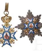 Overview. Serbischer St. Sava-Orden - brillantierter Bruststern zum Großoffizier und Halskreuz
