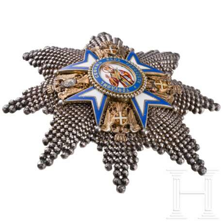 Serbischer St. Sava-Orden - brillantierter Bruststern zum Großoffizier und Halskreuz - photo 4