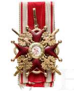 Pays et continents. St. Stanislaus Orden - Kreuz 3. Klasse mit Schwertern, Russland, um 1910