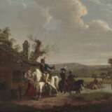 Swebach, gen. Swebach de Fontaine, Jacques François Joseph, zugeschrieben. Reiter vor Gehöft - photo 1