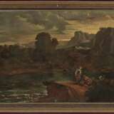 Italien (?) 18. Jahrhundert. Flusslandschaft mit Figurenstaffage - photo 2