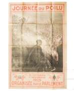 Products and art of France. Propaganda-Plakat "Journée du Poilu", 1. Weltkrieg
