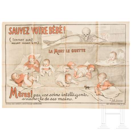 Plakat "Sauvez Votre Bébé!", um 1918 - photo 1