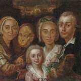 Deutsch (?), 2. Hälfte 18. Jahrhundert. Familienbildnis - Foto 1