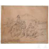 Josef Anton Strassgschwandtner (1826 - 1881) - eigenhändige Entwurfszeichnung für Gemälde - photo 1