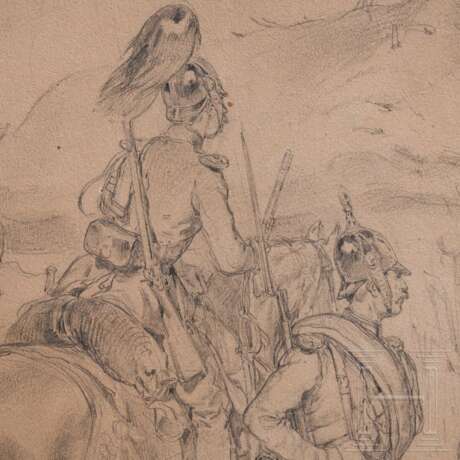 Josef Anton Strassgschwandtner (1826 - 1881) - eigenhändige Entwurfszeichnung für Gemälde - photo 3