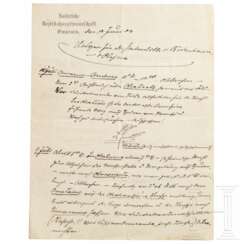 Generalmajor Victor Franke (1866 - 1936) - eigenhändiger Bericht mit Anmerkung über eine Patrouille vom 10. bis 13. Juli 1904 des späteren Kommandeurs der Schutztruppe in DSW-Afrika