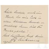 Felix Graf von Luckner (1881 - 1966) - eigenhändige und signierte Karte des Seeteufels vom 29. V. 1925 - photo 1