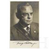 Franz Seldte (1882 - 1947) - Portraitpostkarte mit eigenhändiger Unterschrift - Foto 1