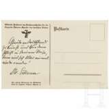 Hugo Eckener (1868 - 1954) - Portraitpostkarte mit eigenhändigem Text und Unterschrift um, 1925/30 - photo 2