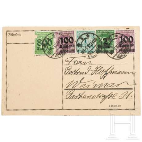 Gustav Noske (1868 - 1946) - Karte mit handschriftlicher Signatur, adressiert an die Sammlerin, 1923 - photo 1