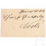 Gustav Noske (1868 - 1946) - Karte mit handschriftlicher Signatur, adressiert an die Sammlerin, 1923 - photo 2
