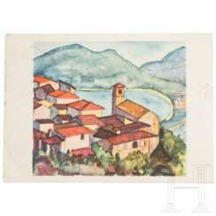Hermann Hesse (1877 - 1962) - eigenhändige und signierte Postkarte, wohl 1950er Jahre