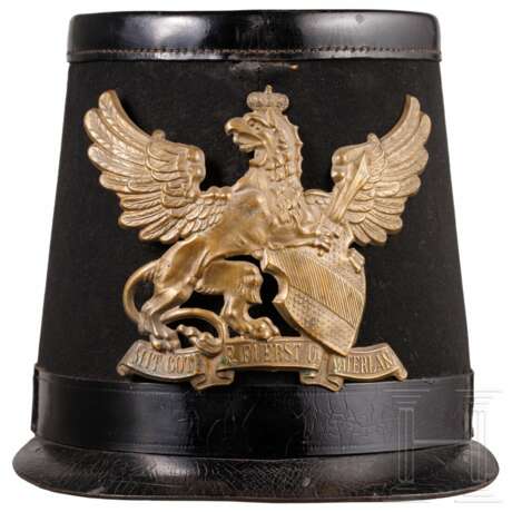 Tschako für Mannschaften der Fußtruppen, um 1850 - 1860 - Foto 2