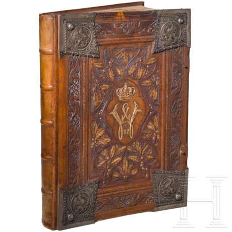 Prunkvolles Gästebuch des 4. Badischen Infanterie-Regiments "Prinz Wilhelm" Nr. 112, 1902 - 1920 - photo 1 Prunkvolles Gästebuch des 4. Badischen Infanterie-Regiments "Prinz Wilhelm" Nr. 112, 1902 - 1920 - photo 1