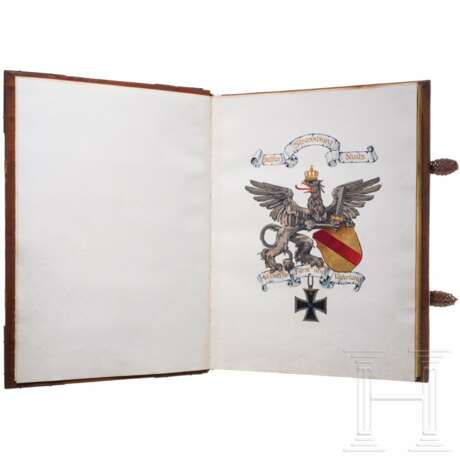 Prunkvolles Gästebuch des 4. Badischen Infanterie-Regiments "Prinz Wilhelm" Nr. 112, 1902 - 1920 - photo 2 Prunkvolles Gästebuch des 4. Badischen Infanterie-Regiments "Prinz Wilhelm" Nr. 112, 1902 - 1920 - photo 2